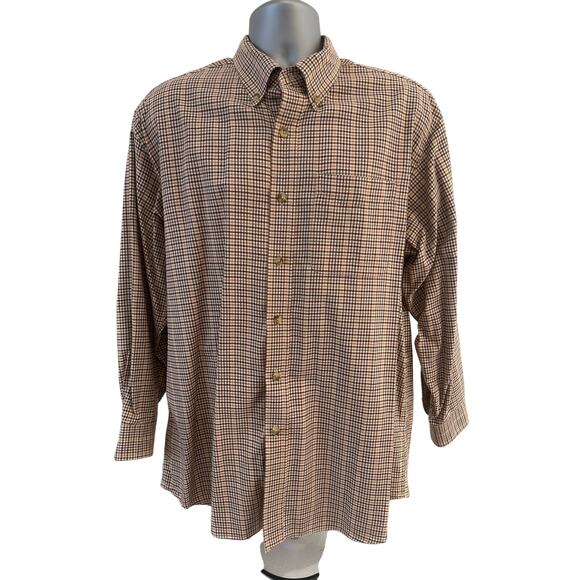 L L Bean Men's Large Wrinkle Free Kennebunk Sport LS Button-Down Traditional Fit - Picture 2 of 8